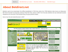 Tablet Screenshot of betdirect.net